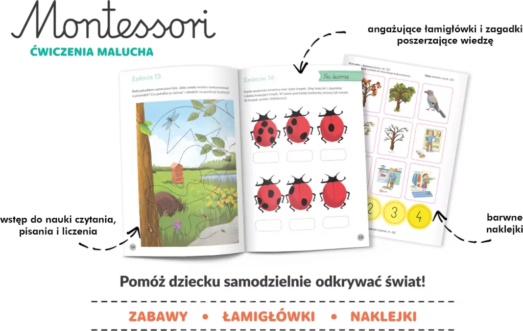 Kapitan Nauka. Montessori Zabawy malucha 2-3 lata - tantis.pl