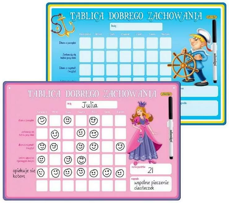 Tablica dobrego zachowania - tantis.pl