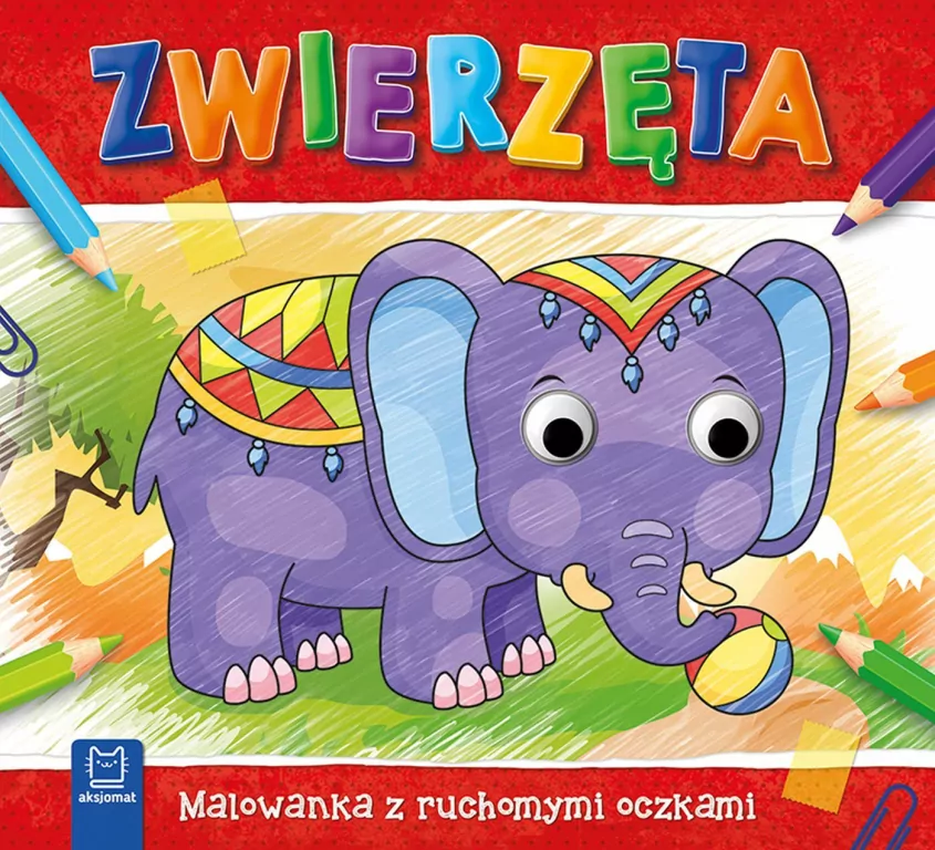 Zwierzęta. Malowanka z ruchomymi oczkami - tantis.pl