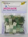 Mozaika kamyczki brokatowe 10x10mm zielony - tantis.pl