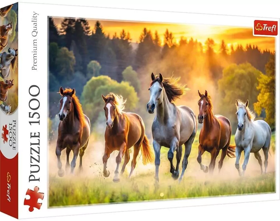 Dzikie konie. Puzzle 1500. Trefl - tantis.pl
