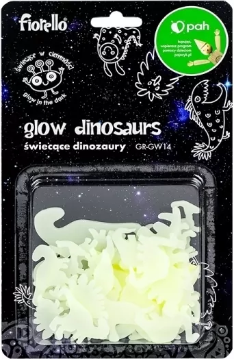 Ozdoby fluorescencyjne Dinozaury mix 24sztFIORELLO - tantis.pl