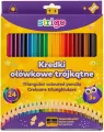 Kredki ołówkowe trójkątne 24 kolory - tantis.pl