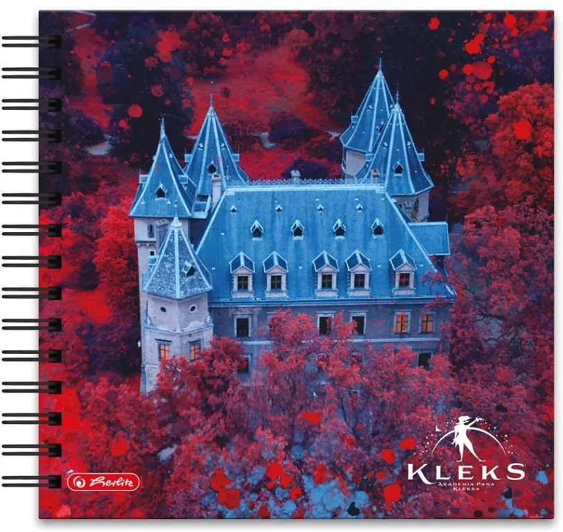 Brulion na spirali 25x25/30K Kleks Księga Wyobraźn - tantis.pl