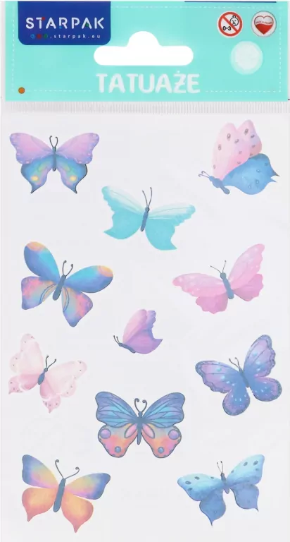 Tatuaż Motylki 100X190 - tantis.pl