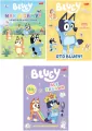 Pakiet: Naklejamy! Bluey. Książka do wyklejania / Oto Bluey! Zabawy i zadania z naklejkami / Ale zabawa. Wesoła kolorowanka. Bluey - tantis.pl