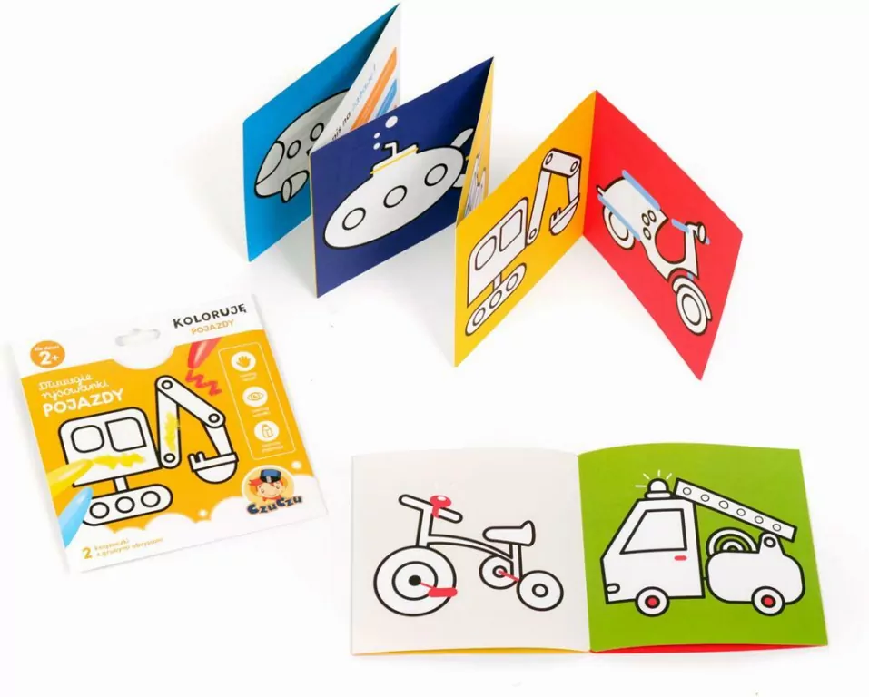 CzuCzu. Koloruję pojazdy. Dłuuugie rysowanki - tantis.pl