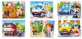 Pojazdy i zawody. Uczę się bawiąc. Brum Brum Puzzle - tantis.pl