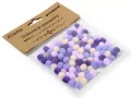 Dekoracje pompony 1cm mix fioletowy - tantis.pl