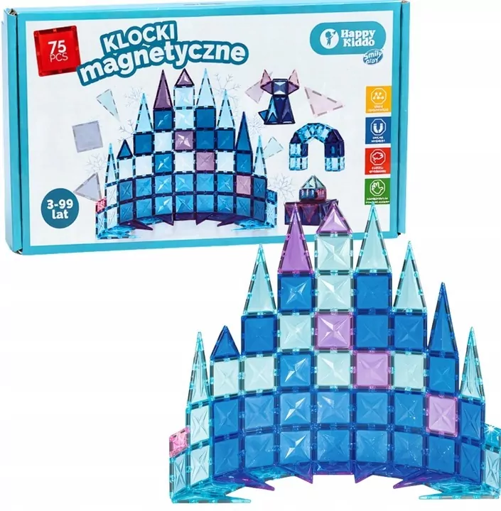 Klocki magnetyczne 75el - tantis.pl