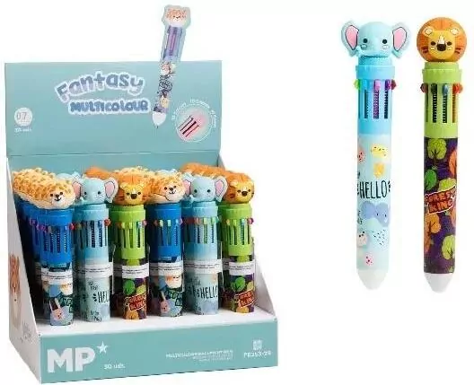 Długopis wielokolorowy Fantasy 10w1 Safari (30szt) - tantis.pl