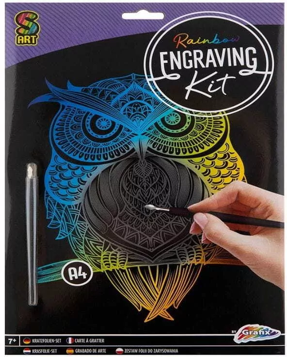 Zestaw artystyczny do zdrapywania A4 mix - tantis.pl