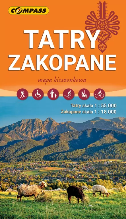 Mapa kieszonkowa - Tatry, Zakopane - tantis.pl