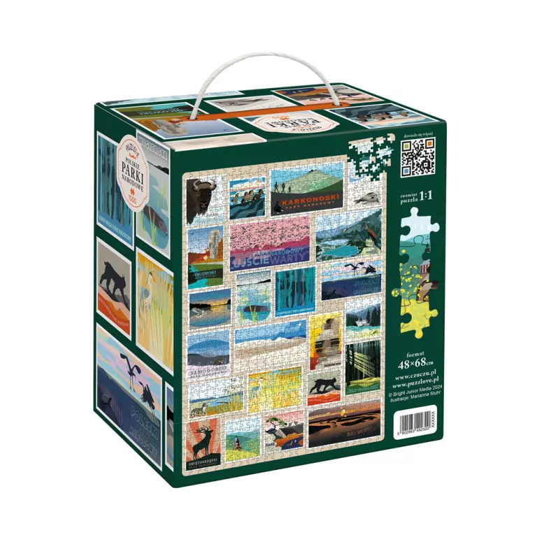 Puzzlove CzuCzu Polskie Parki Narodowe 1000 elementów - tantis.pl