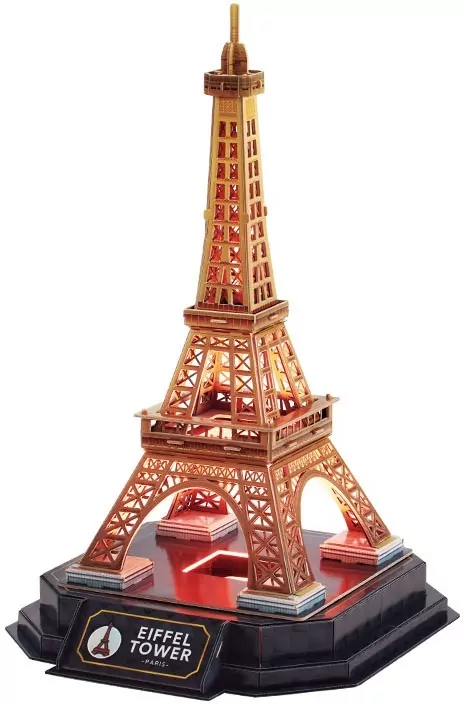 Cubic Fun. Puzzle 3D. Wieża Eiffla LED - tantis.pl