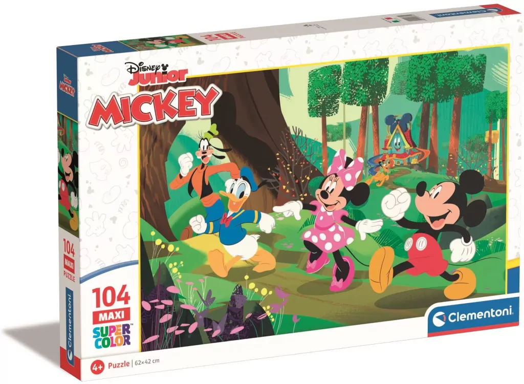 Puzzle 104 Maxi. SuperColor. Mickey and Friends - tantis.pl