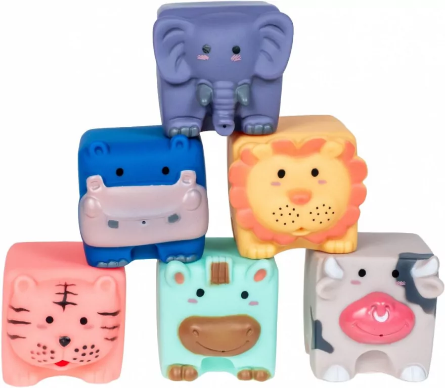 Miękkie klocki sensoryczne, 12 elementów - tantis.pl