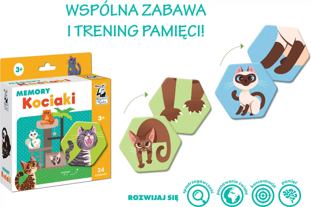 Kociaki Memory. Kapitan Nauka - tantis.pl