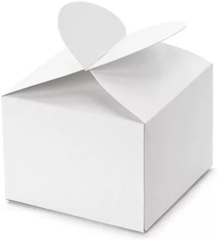 Pudełeczka serce białe 6x5x6cm - tantis.pl