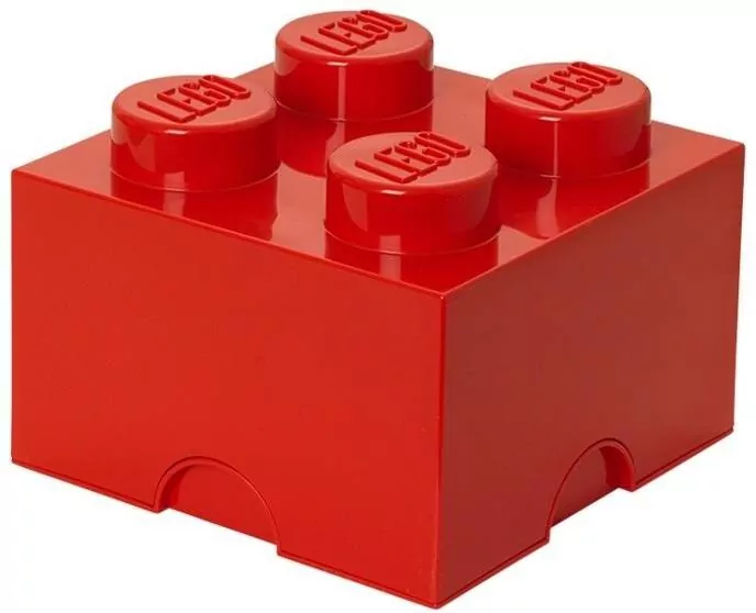 LEGO(R) pojemnik klocek czwórka czerwony - tantis.pl