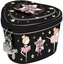 Skarbonka z kłódką serce Baletnica 12 DERFORM