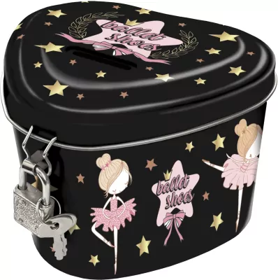 Skarbonka z kłódką serce Baletnica 12 DERFORM