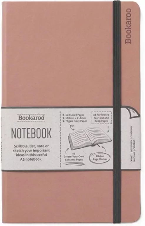 Notatnik A5. Bookaroo. Journal. Pudrowy - tantis.pl