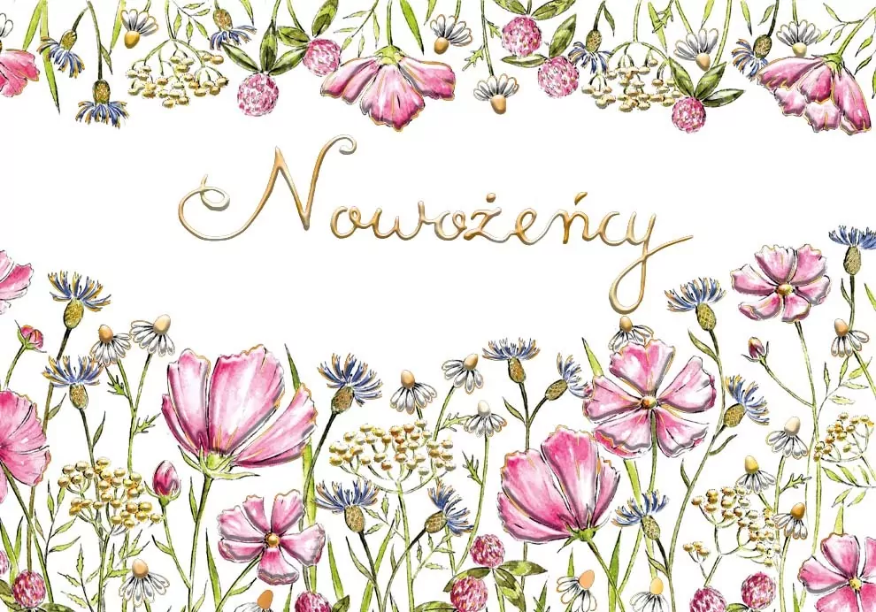 Karnet A5 Ślub Polne kwiaty - tantis.pl