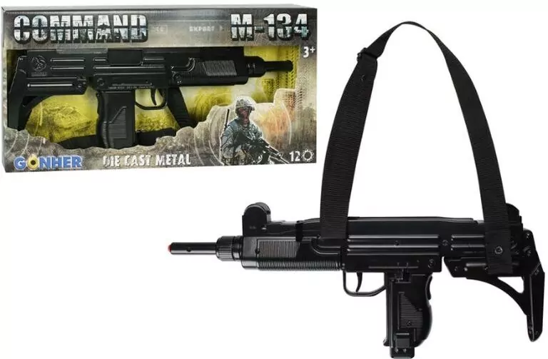 Karabin maszynowy metalowy 12 naboi - tantis.pl