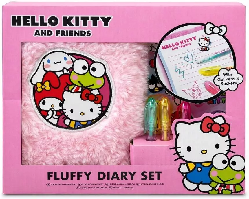 Pamiętnik pluszowy Hello Kitty z akcesoriami - tantis.pl