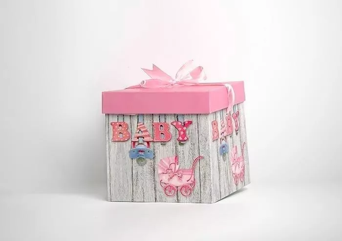 Pudełko prezentowe. Baby różowe - tantis.pl