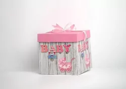 Pudełko prezentowe. Baby różowe