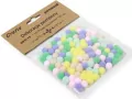 Dekoracje pompony 1cm pastel mix kolorów - tantis.pl