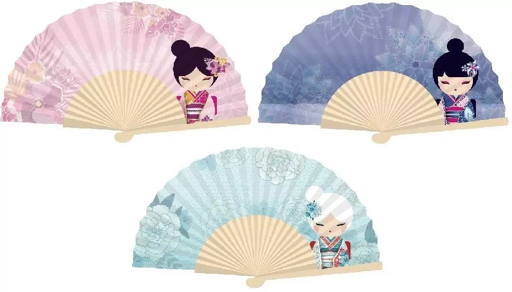 Kimmidoll Wachlarz w pudełku MIX - tantis.pl