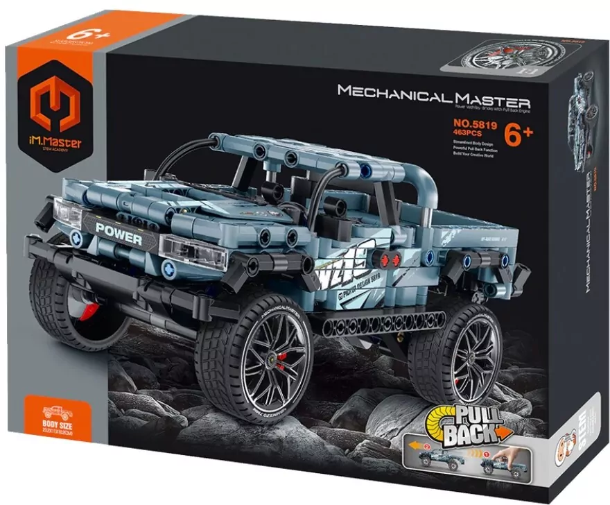 Pickup z napędem pull back niebieski IM5819 - tantis.pl