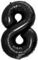 Balon foliowy B&C cyfra 8 czarna 92cm - tantis.pl