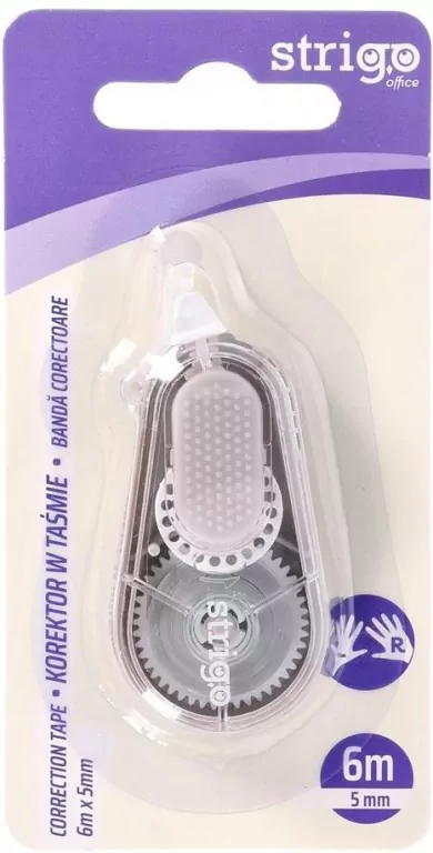 Korektor w taśmie 5mmx6m żółty STRIGO - tantis.pl