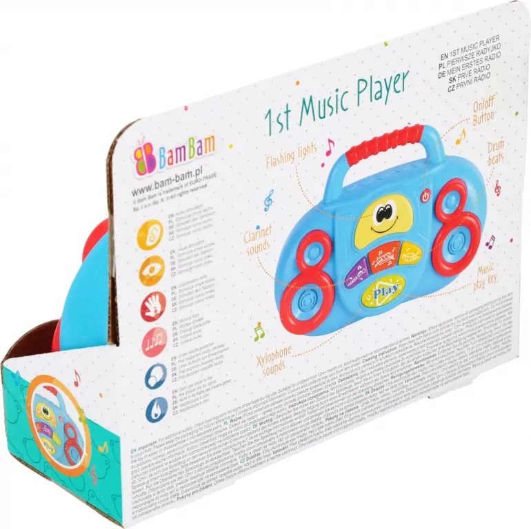 BAM BAM MUZ PIERWSZE RADYJKO B/O 22X17X8WB 12 - tantis.pl