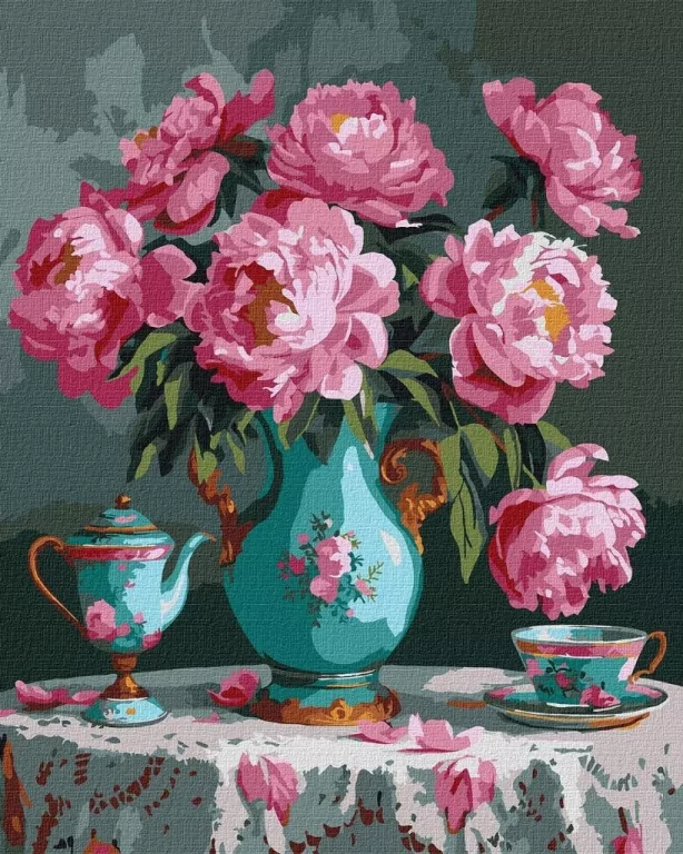 Malowanie po numerach - Delikatne kolory 40x50cm - tantis.pl