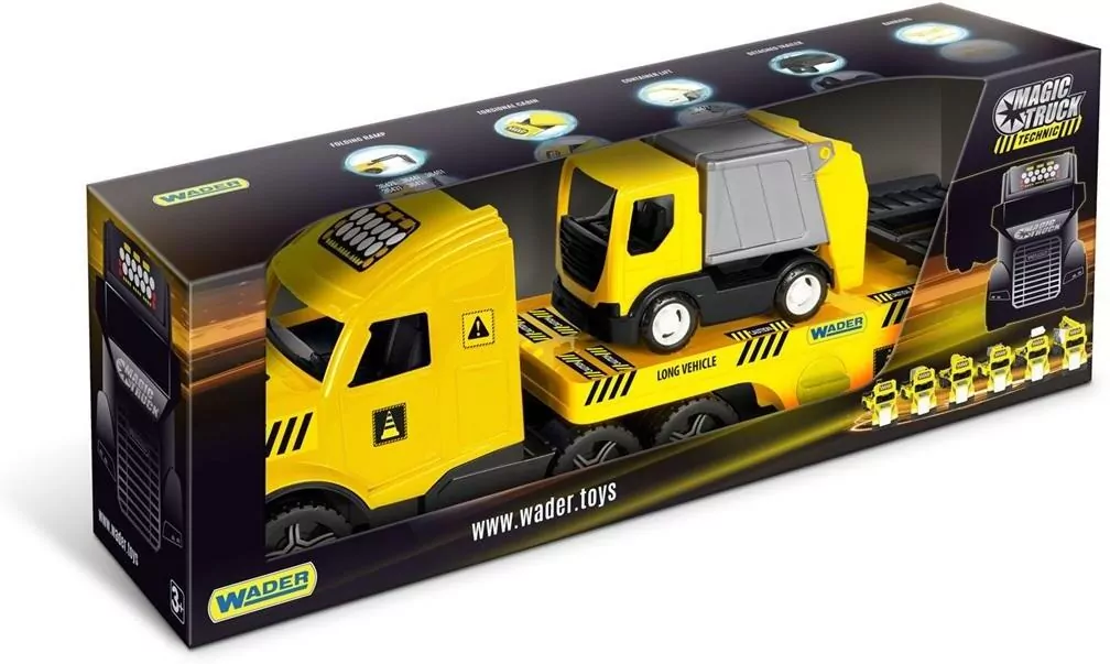 Magic Truck Technic Laweta ze śmieciarką - tantis.pl