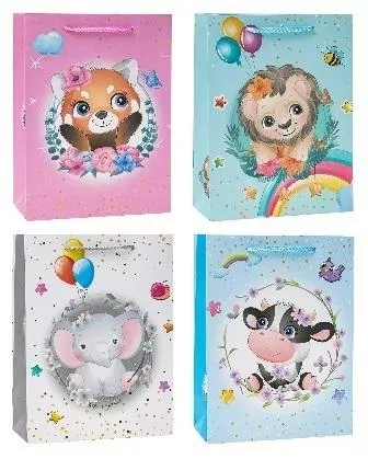 Torebka ozdobna 26x32x10cm mix ROZETTE - tantis.pl
