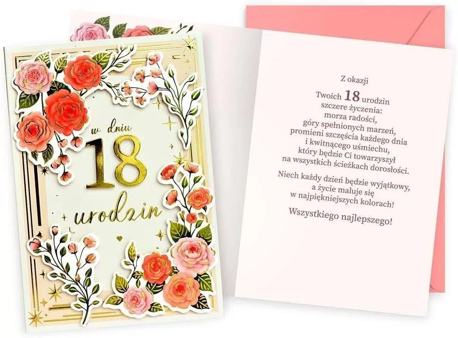 Karnet Urodziny 18 - tantis.pl