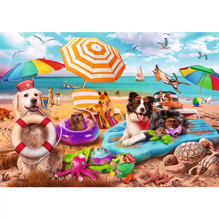Puzzle 2x500 Wakacyjny czas TREFL - tantis.pl