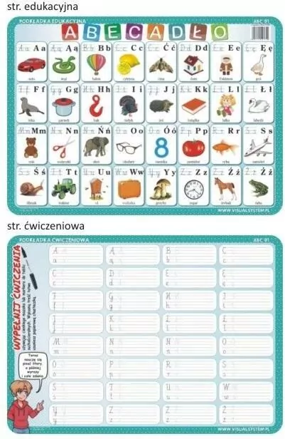Podkładka edukacyjna 01 - Abecadło - tantis.pl