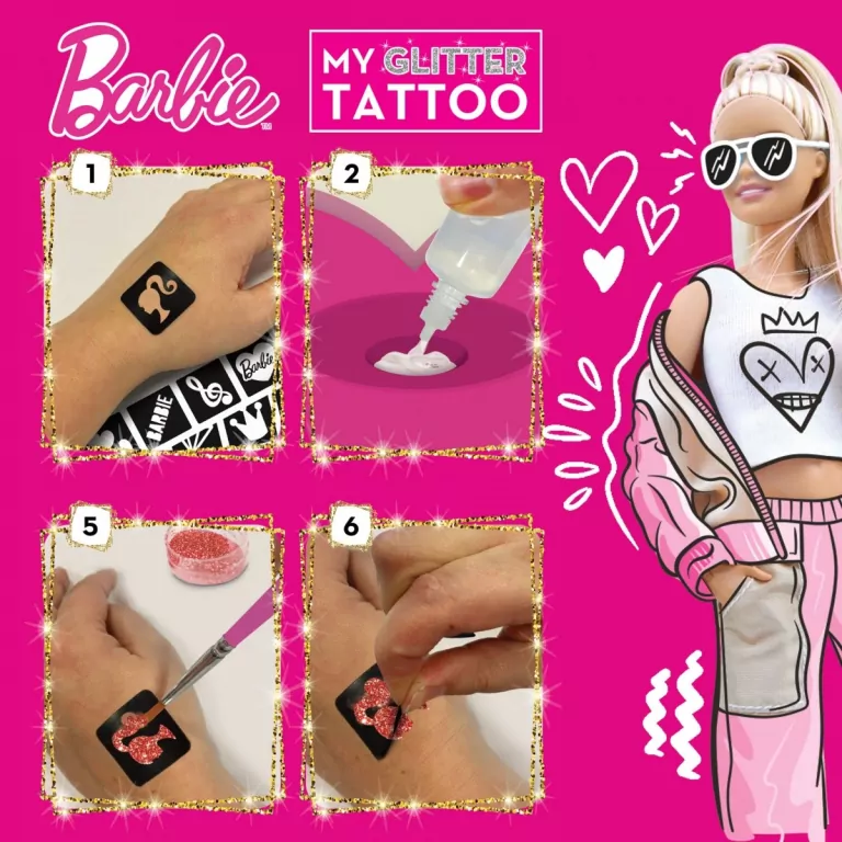 Barbie. Brokatowe tatuaże - tantis.pl