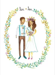 Młoda para. Karnet Ślub