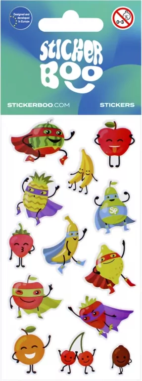 Naklejki Sticker BOO Owoce mix - tantis.pl