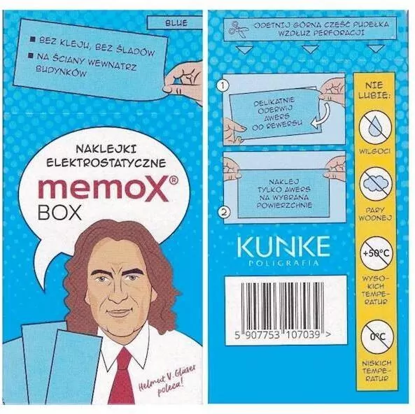 Karteczki elektrostatyczne niebieskie - tantis.pl