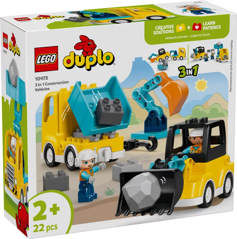 LEGO® Duplo.  Maszyny budowlane 3w1 10475 - tantis.pl