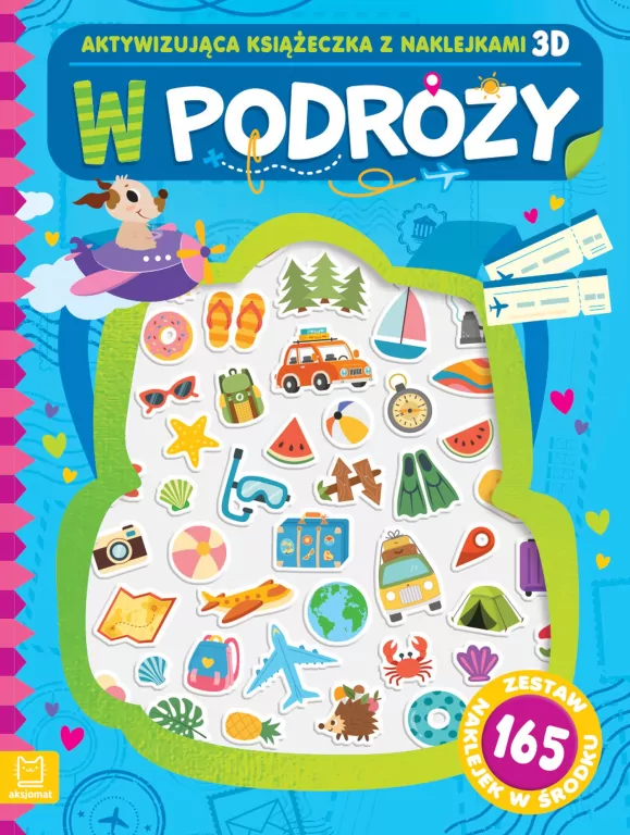 W podróży. Aktywizująca książeczka z naklejkami 3D - tantis.pl